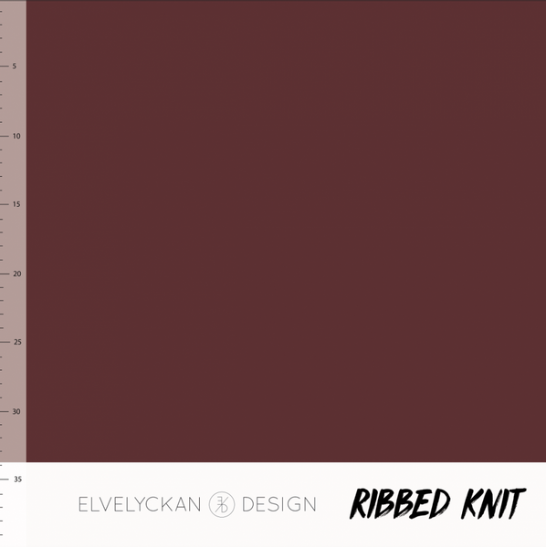Elvelyckan - Knitted Ribb, Wine