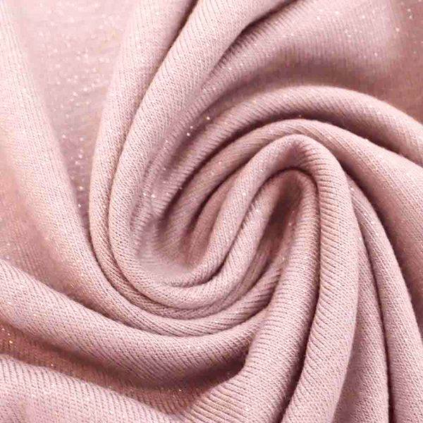 Viskosejersey Glitter - Light Pink